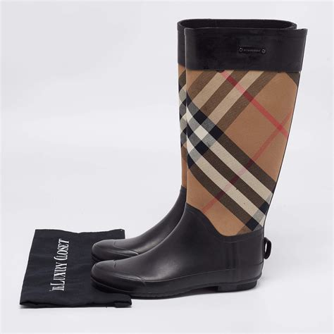 burberry clemence check canvas rain boots|Burberry Limited.